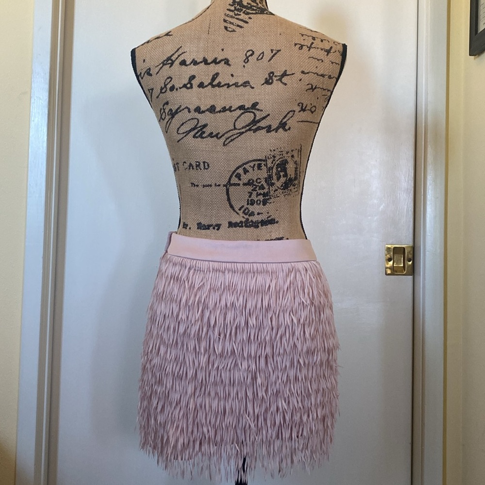 Express Pink Ruffled Mini Skirt - Picture 5 of 7
